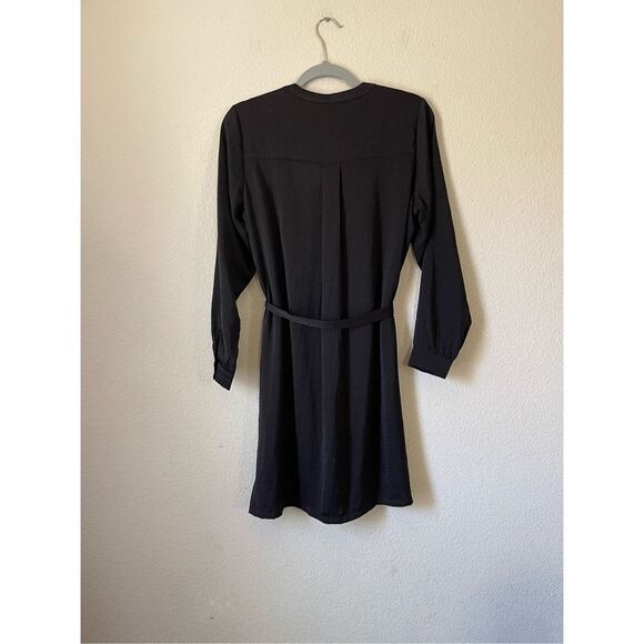 Frank and oak black popover Henley shirt dress size xs‎ - Picture 2 of 6